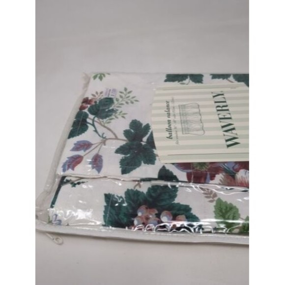 Waverly Pleasant Valley‎ Colonial Balloon Valance Floral 36" to 48" Wide New VTG - Picture 5 of 6